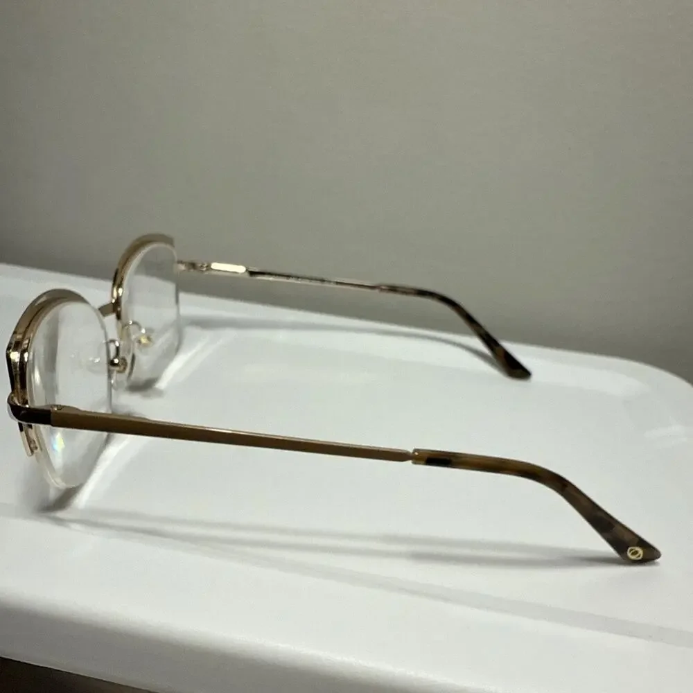 Foster Grant x Sofia Vergara Lo0421 Jasmine TAN Eyeglasses 53-17-140 +2.0